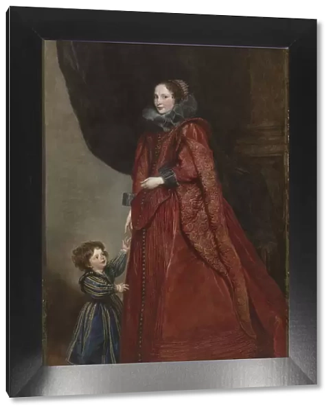 A Genoese Lady with Her Child, c. 1623-1625. Creator: Anthony van Dyck (Flemish, 1599-1641)