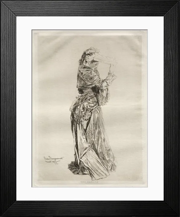 Framed Print : A Genoise, 1877. Creator: Jules Jacquemart (French, 1837-1880) Framed Print : A Genoise, 1877. Creator: Jules Jacquemart (French, 1837-1880)