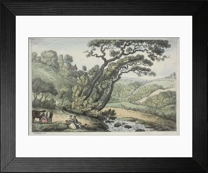 Framed Print : A Cornish View, 1810. Creator: Thomas Rowlandson (British, 1756-1827) Framed Print : A Cornish View, 1810. Creator: Thomas Rowlandson (British, 1756-1827)