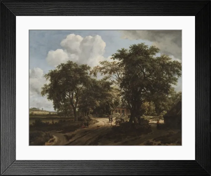Framed Print : A Cottage in the Woods, c. 1662. Creator: Meindert Hobbema (Dutch, 1638-1709) Framed Print : A Cottage in the Woods, c. 1662. Creator: Meindert Hobbema (Dutch, 1638-1709)