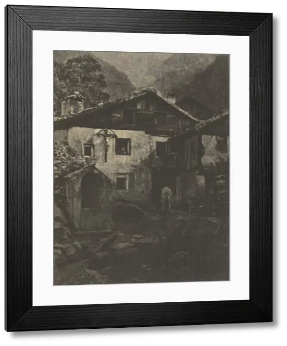 Framed Print : Camera Work: A Village Corner, 1906. Creator: Hans Watzek (Austrian, 1848-1903) Framed Print : Camera Work: A Village Corner, 1906. Creator: Hans Watzek (Austrian, 1848-1903)
