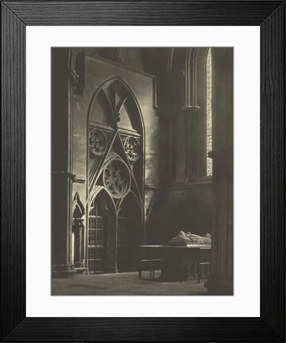Framed Print : Camera Work: In Sure and Certain Hope, 1904. Creator: Frederick H. Evans (British, 1853-1943)