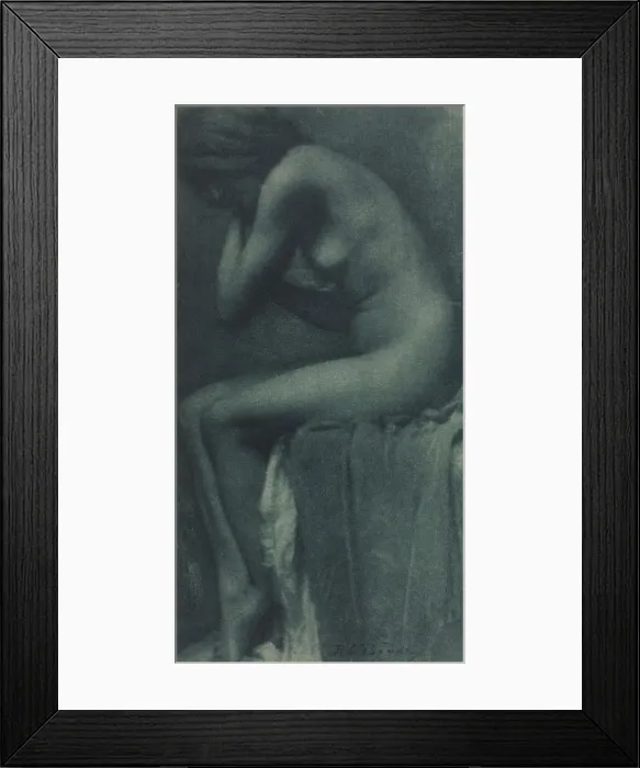 Framed Print : Camera Work: Study [Nude], 1906. Creator: Rene Le Begue (French, 1857-1914)