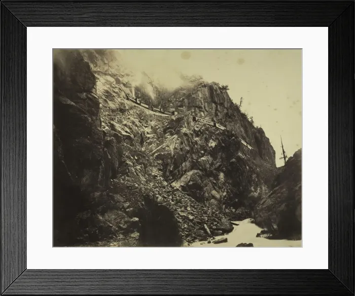 Framed Print : Canon of the Rio las Animas, c. 1882-1886. Creator: William Henry Jackson (American Framed Print : Canon of the Rio las Animas, c. 1882-1886. Creator: William Henry Jackson (American