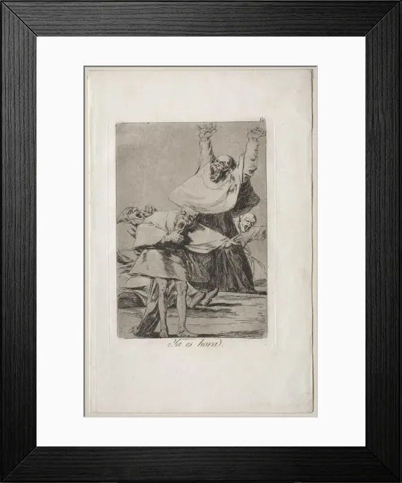 Framed Print : Caprichos: It is Time. Creator: Francisco de Goya (Spanish, 1746-1828) Framed Print : Caprichos: It is Time. Creator: Francisco de Goya (Spanish, 1746-1828)