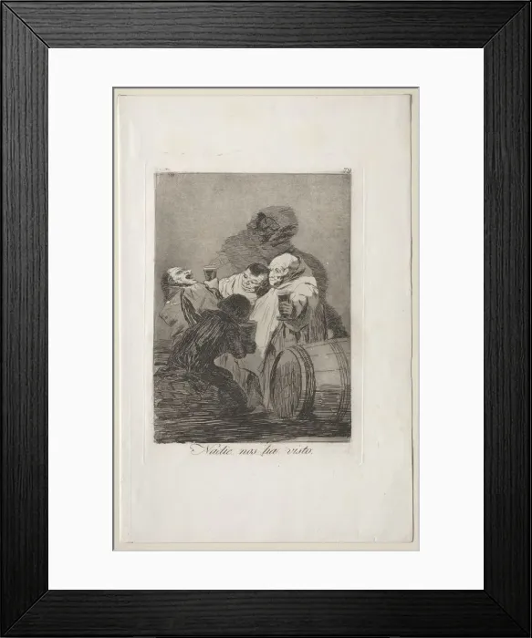 Framed Print : Caprichos: No One has Seen Us. Creator: Francisco de Goya (Spanish, 1746-1828) Framed Print : Caprichos: No One has Seen Us. Creator: Francisco de Goya (Spanish, 1746-1828)