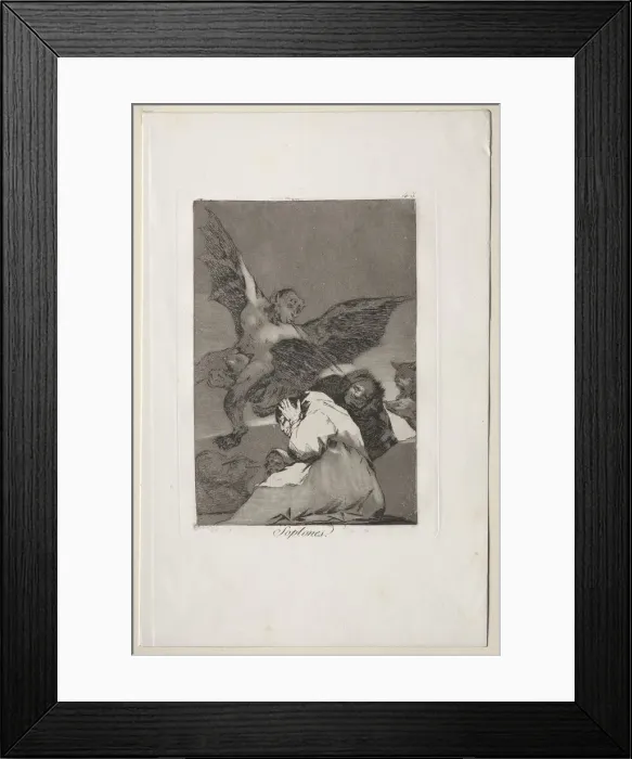 Framed Print : Caprichos: Tale-Bearers-Blasts of Wind. Creator: Francisco de Goya (Spanish, 1746-1828) Framed Print : Caprichos: Tale-Bearers-Blasts of Wind. Creator: Francisco de Goya (Spanish, 1746-1828)