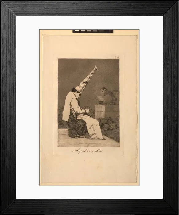 Framed Print : Caprichos: Those Specks of Dust. Creator: Francisco de Goya (Spanish, 1746-1828) Framed Print : Caprichos: Those Specks of Dust. Creator: Francisco de Goya (Spanish, 1746-1828)