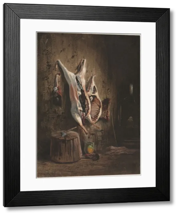 Framed Print : Carcasses, 1840-1860. Creator: Alexandre-Gabriel Decamps (French, 1803-1860) Framed Print : Carcasses, 1840-1860. Creator: Alexandre-Gabriel Decamps (French, 1803-1860)