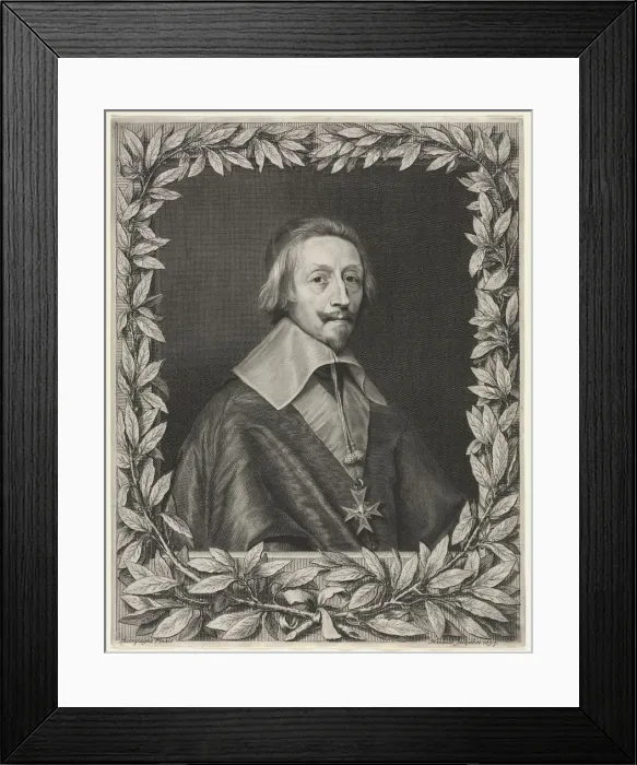 Framed Print : Cardinal Richelieu, 1657. Creator: Robert Nanteuil (French, 1623-1678) Framed Print : Cardinal Richelieu, 1657. Creator: Robert Nanteuil (French, 1623-1678)