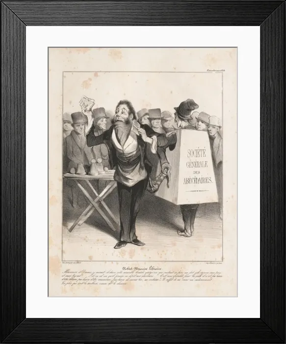 Framed Print : Caricaturana: Pl. 14, Robert Macaire Bookseller (Caricaturana: Pl. 14, Robert Macaire Libraire) Framed Print : Caricaturana: Pl. 14, Robert Macaire Bookseller (Caricaturana: Pl. 14, Robert Macaire Libraire)