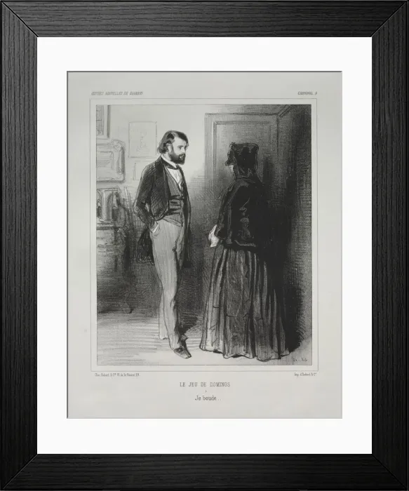 Framed Print : Carnaval. Creator: Paul Gavarni (French, 1804-1866) Framed Print : Carnaval. Creator: Paul Gavarni (French, 1804-1866)