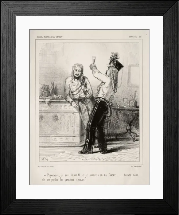 Framed Print : Carnaval. Creator: Paul Gavarni (French, 1804-1866) Framed Print : Carnaval. Creator: Paul Gavarni (French, 1804-1866)