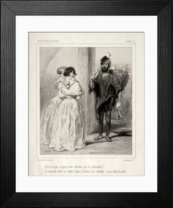 Framed Print : Carnaval. Creator: Paul Gavarni (French, 1804-1866) Framed Print : Carnaval. Creator: Paul Gavarni (French, 1804-1866)