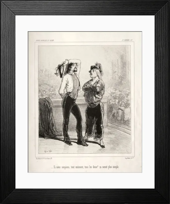 Framed Print : Carnaval. Creator: Paul Gavarni (French, 1804-1866) Framed Print : Carnaval. Creator: Paul Gavarni (French, 1804-1866)