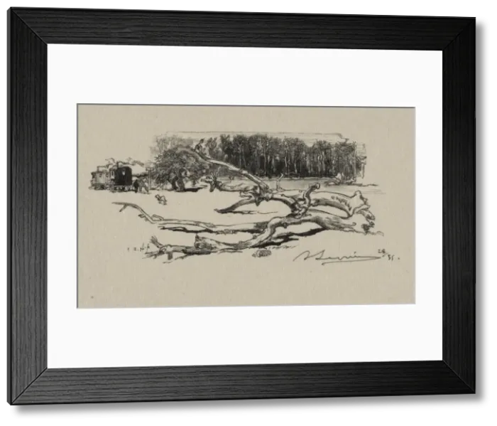 Framed Print : Carrefour de lEpine, 1887. Creator: Auguste Louis Lepere (French, 1849-1918) Framed Print : Carrefour de lEpine, 1887. Creator: Auguste Louis Lepere (French, 1849-1918)