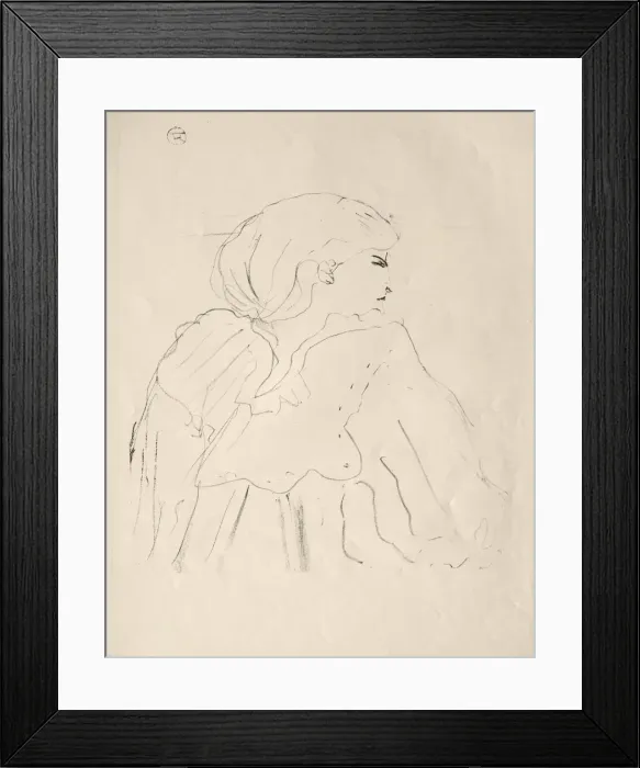 Framed Print : Cassive. Creator: Henri de Toulouse-Lautrec (French, 1864-1901) Framed Print : Cassive. Creator: Henri de Toulouse-Lautrec (French, 1864-1901)