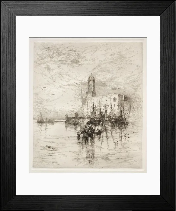 Framed Print : Castle of San Juan de Ulua, Verz Cruz, 1884. Creator: Thomas Moran (American, 1837-1926) Framed Print : Castle of San Juan de Ulua, Verz Cruz, 1884. Creator: Thomas Moran (American, 1837-1926)