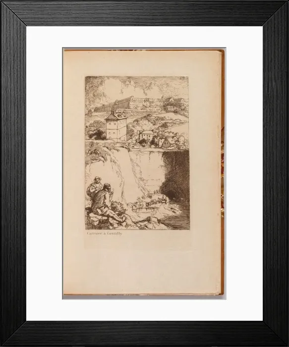 Framed Print : Catalogue de LExposition de August Lepere: Carriere a Gentilly, 1908 Framed Print : Catalogue de LExposition de August Lepere: Carriere a Gentilly, 1908