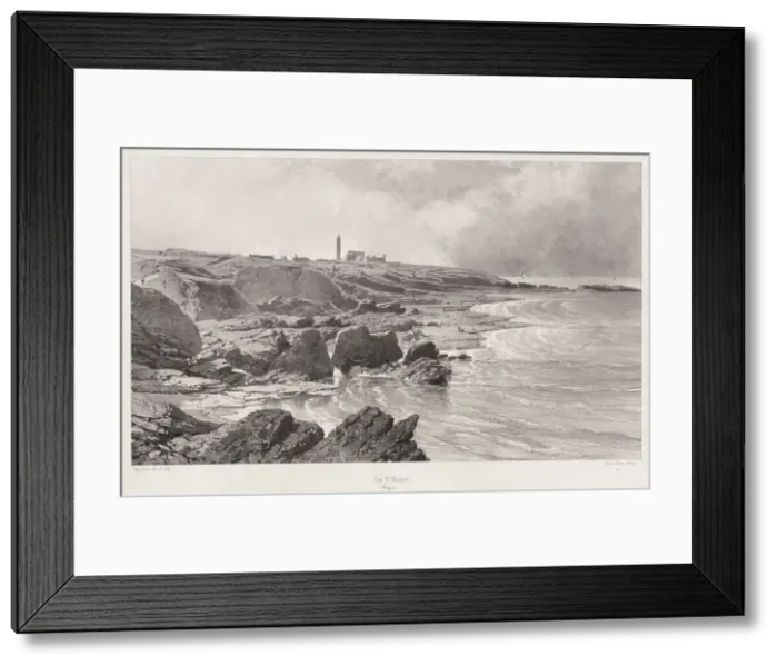 Framed Print : Cap St. Mathieu, 1846. Creator: Eugene Ciceri (French, 1813-1890) Framed Print : Cap St. Mathieu, 1846. Creator: Eugene Ciceri (French, 1813-1890)