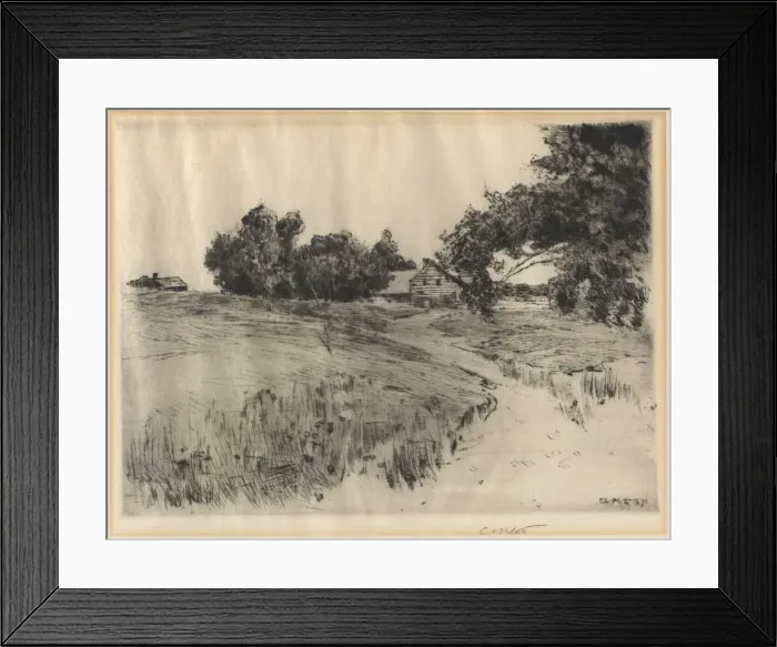 Framed Print : Cape Ann Farm, 1890. Creator: Charles Adams Platt (American, 1861-1933) Framed Print : Cape Ann Farm, 1890. Creator: Charles Adams Platt (American, 1861-1933)
