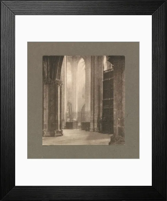 Framed Print : Camera Work: Height and Light in Bourges Cathedral, 1903. Creator: Frederick H. Evans (British Framed Print : Camera Work: Height and Light in Bourges Cathedral, 1903. Creator: Frederick H. Evans (British