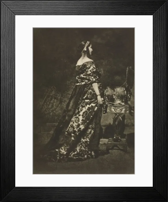 Framed Print : Camera Work: Portrait - The Gown and the Casket, 1909. Creator: David Octavius Hill (British Framed Print : Camera Work: Portrait - The Gown and the Casket, 1909. Creator: David Octavius Hill (British