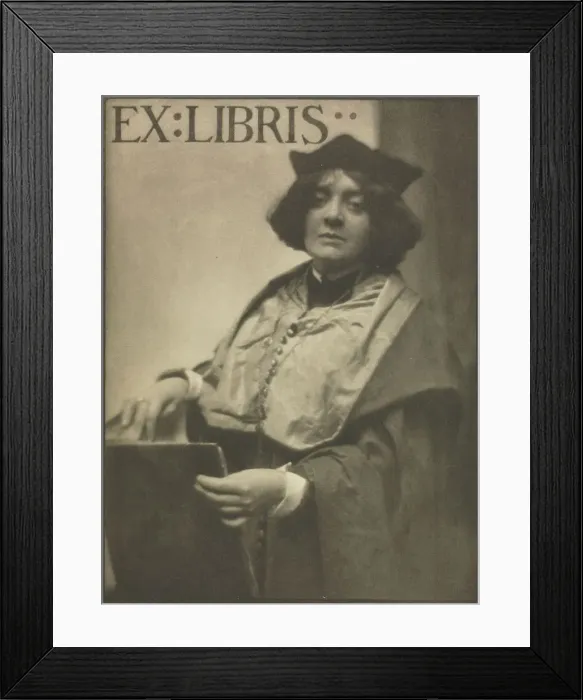 Framed Print : Camera Work: Ex Libris, 1909. Creator: J. Craig Annan (British, 1864-1946) Framed Print : Camera Work: Ex Libris, 1909. Creator: J. Craig Annan (British, 1864-1946)
