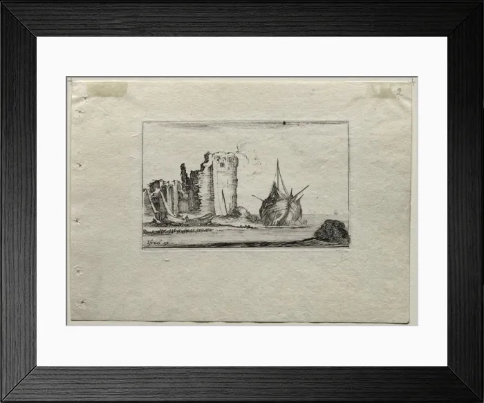 Framed Print : Caprices: Marine. Creator: Stefano Della Bella (Italian, 1610-1664) Framed Print : Caprices: Marine. Creator: Stefano Della Bella (Italian, 1610-1664)