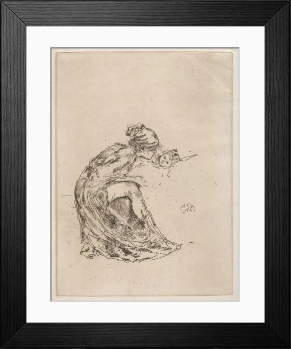 Framed Print : Cameo, No. 1 (Mother and Child), c. 1890-1893. Creator: James McNeill Whistler (American Framed Print : Cameo, No. 1 (Mother and Child), c. 1890-1893. Creator: James McNeill Whistler (American