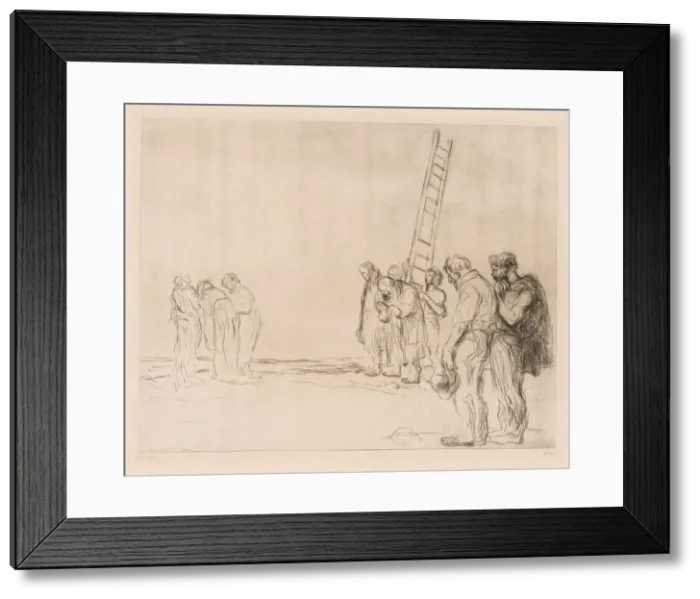 Framed Print : Calvary. Creator: Jean Louis Forain (French, 1852-1931) Framed Print : Calvary. Creator: Jean Louis Forain (French, 1852-1931)