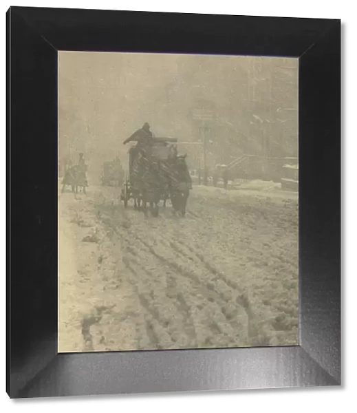 Camera Work: Winter - Fifth Avenue, 1892. Creator: Alfred Stieglitz (American, 1864-1946)