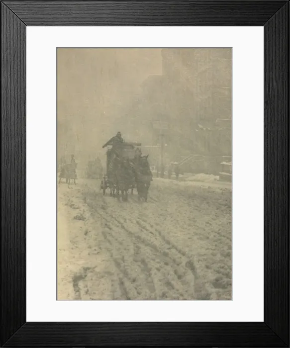 Framed Print : Camera Work: Winter - Fifth Avenue, 1892. Creator: Alfred Stieglitz (American, 1864-1946) Framed Print : Camera Work: Winter - Fifth Avenue, 1892. Creator: Alfred Stieglitz (American, 1864-1946)