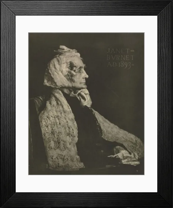 Framed Print : Camera Work: Janet Burnet, 1907. Creator: J. Craig Annan (British, 1864-1946) Framed Print : Camera Work: Janet Burnet, 1907. Creator: J. Craig Annan (British, 1864-1946)