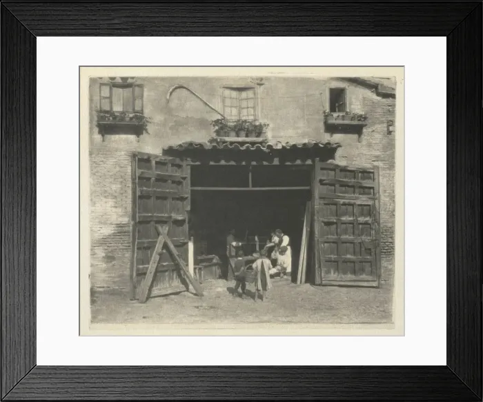 Framed Print : Camera Work: A Carpenters Shop - Toledo, 1914. Creator: J. Craig Annan (British, 1864-1946) Framed Print : Camera Work: A Carpenters Shop - Toledo, 1914. Creator: J. Craig Annan (British, 1864-1946)