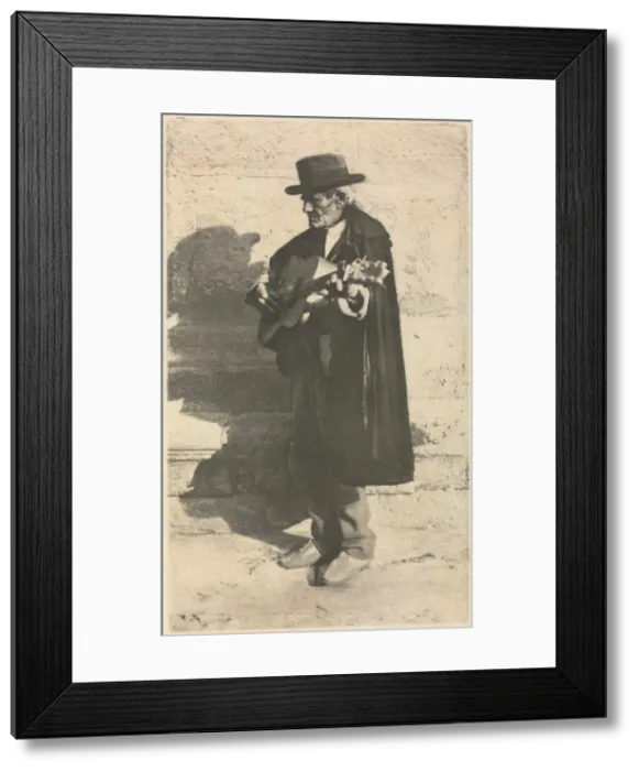 Framed Print : Camera Work: A Blind Musician - Granada, 1914. Creator: J. Craig Annan (British, 1864-1946) Framed Print : Camera Work: A Blind Musician - Granada, 1914. Creator: J. Craig Annan (British, 1864-1946)