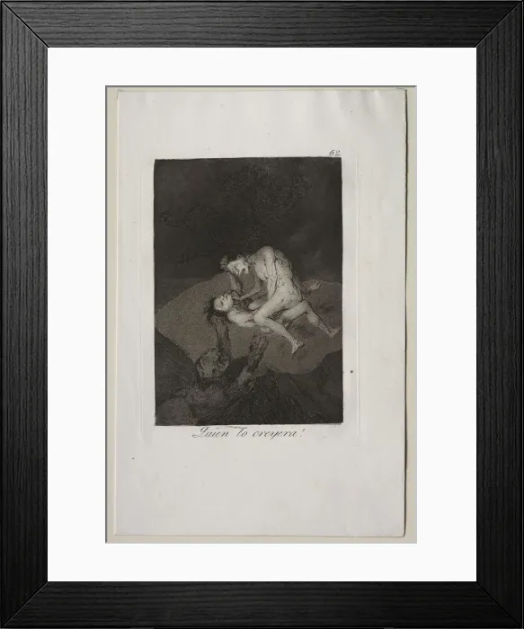 Framed Print : Caprices: Who Would Have Thought It!. Creator: Francisco de Goya (Spanish, 1746-1828) Framed Print : Caprices: Who Would Have Thought It!. Creator: Francisco de Goya (Spanish, 1746-1828)
