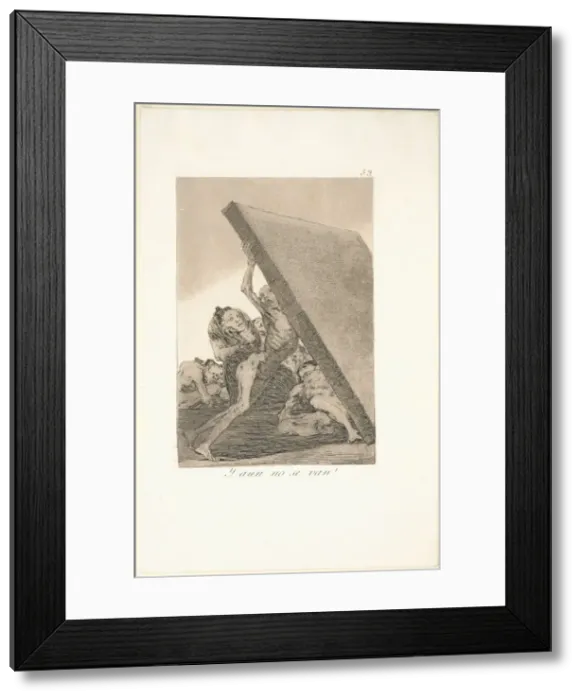 Framed Print : Caprichos: And Still They Dont Go!. Creator: Francisco de Goya (Spanish, 1746-1828) Framed Print : Caprichos: And Still They Dont Go!. Creator: Francisco de Goya (Spanish, 1746-1828)