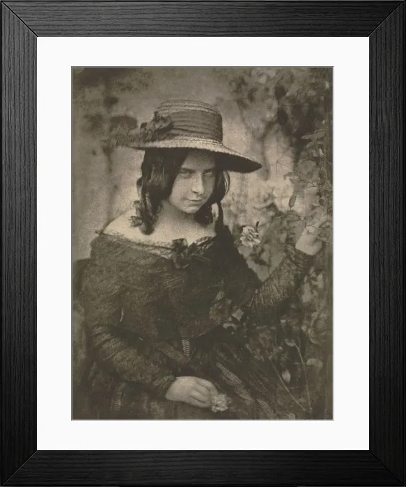 Framed Print : Camera Work: Girl in Straw Hat, 1912. Creator: David Octavius Hill (British, 1802-1870) Framed Print : Camera Work: Girl in Straw Hat, 1912. Creator: David Octavius Hill (British, 1802-1870)