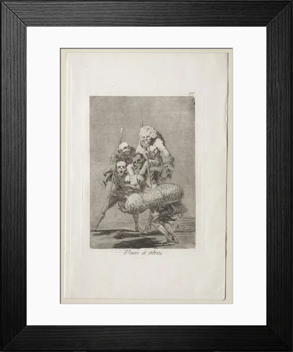 Framed Print : Caprichos: What One Does to Another. Creator: Francisco de Goya (Spanish, 1746-1828) Framed Print : Caprichos: What One Does to Another. Creator: Francisco de Goya (Spanish, 1746-1828)