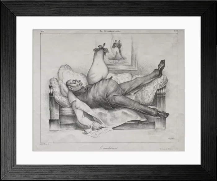 Framed Print : Caricature, plate 139: The Nightmare, 1832 Framed Print : Caricature, plate 139: The Nightmare, 1832