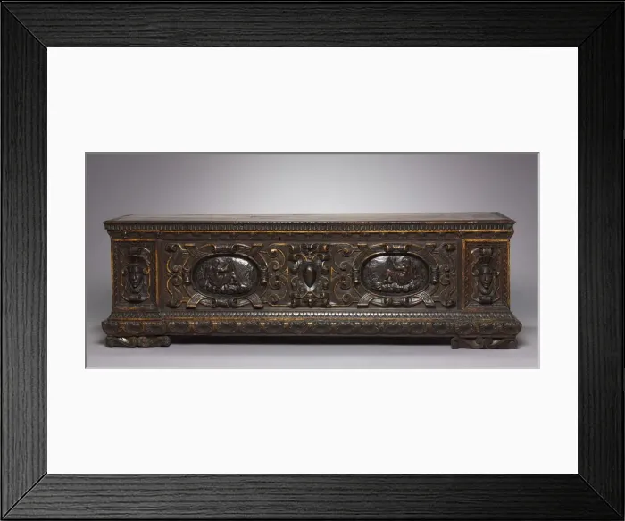Framed Print : Cassone, mid-1500s. Creator: Unknown Framed Print : Cassone, mid-1500s. Creator: Unknown