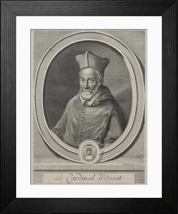 Framed Print : Cardinal Arnaud dOssat. Creator: Gerard Edelinck (French, 1640-1707) Framed Print : Cardinal Arnaud dOssat. Creator: Gerard Edelinck (French, 1640-1707)