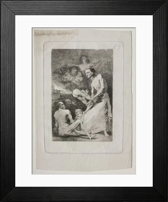 Framed Print : Caprichos: Blow, c. 1799. Creator: Francisco de Goya (Spanish, 1746-1828) Framed Print : Caprichos: Blow, c. 1799. Creator: Francisco de Goya (Spanish, 1746-1828)
