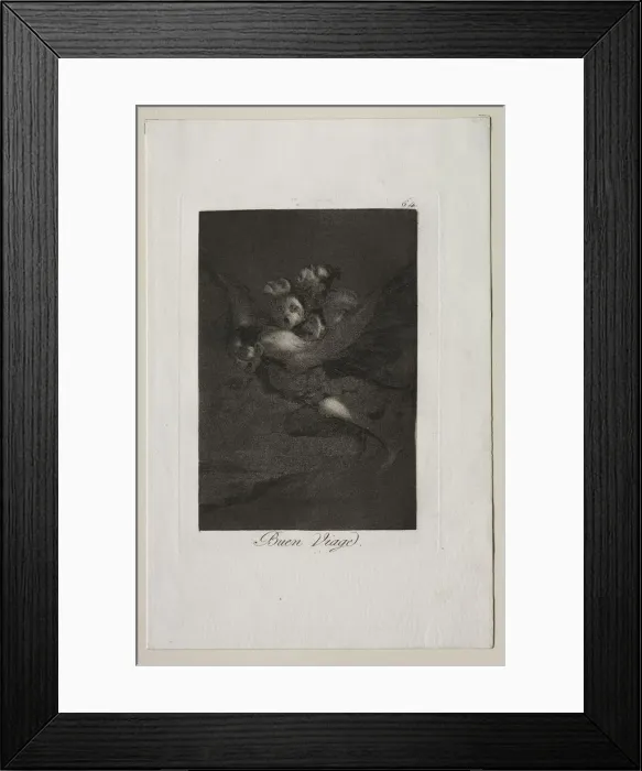 Framed Print : Caprichos: Bon Voyage!. Creator: Francisco de Goya (Spanish, 1746-1828) Framed Print : Caprichos: Bon Voyage!. Creator: Francisco de Goya (Spanish, 1746-1828)