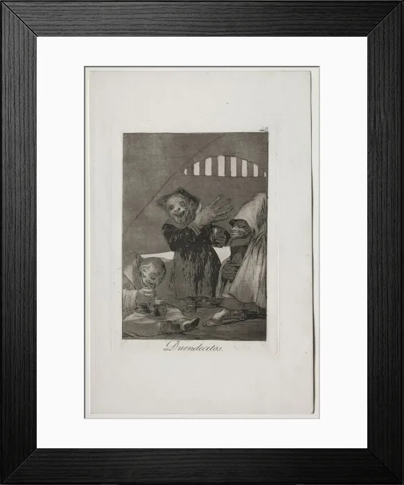 Framed Print : Caprichos: Hobgolins. Creator: Francisco de Goya (Spanish, 1746-1828) Framed Print : Caprichos: Hobgolins. Creator: Francisco de Goya (Spanish, 1746-1828)