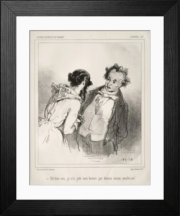 Framed Print : Carnaval. Creator: Paul Gavarni (French, 1804-1866) Framed Print : Carnaval. Creator: Paul Gavarni (French, 1804-1866)