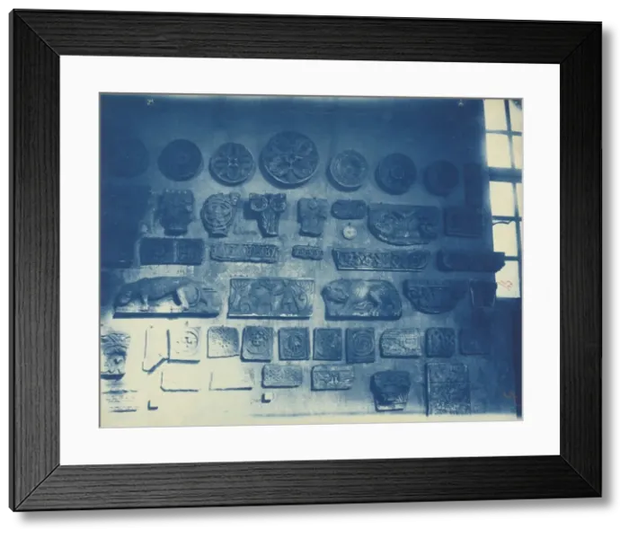 Framed Print : Casts of Architectural Details in a Studio, c. 1868. Creator: Adolphe Terris (French, 1820-1900) Framed Print : Casts of Architectural Details in a Studio, c. 1868. Creator: Adolphe Terris (French, 1820-1900)