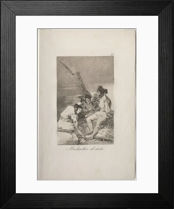 Framed Print : Caprichos: Lads Making Ready Creator: Francisco de Goya (Spanish, 1746-1828) Framed Print : Caprichos: Lads Making Ready Creator: Francisco de Goya (Spanish, 1746-1828)