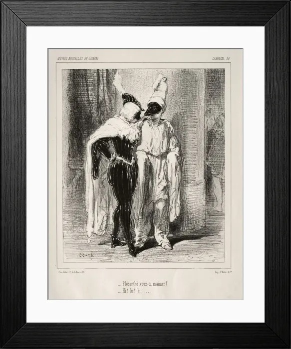 Framed Print : Carnaval. Creator: Paul Gavarni (French, 1804-1866) Framed Print : Carnaval. Creator: Paul Gavarni (French, 1804-1866)